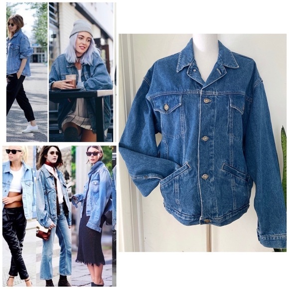 Vintage USA BLUE JEANS CK Oversize Denim Jacket​​​​​